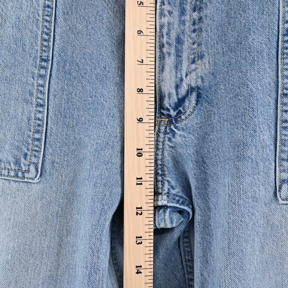 ABERCROMBIE FITCH Womens Retro Mom Jeans Size 6 Blue Denim High Rise‎ Raw Hem - Picture 4 of 14